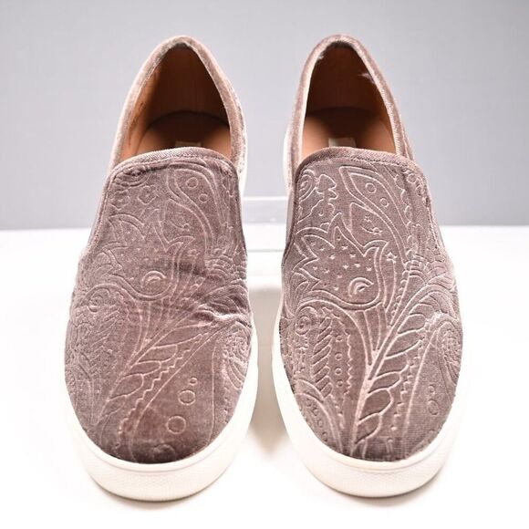 Steve Madden 8.5 Evangel Purple/Brown Velvet Paisley Slip-on - Picture 2 of 3